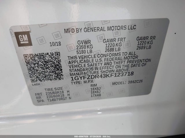 Cadillac Xt4 Premium Luxury 2019 1GYFZDR43KF123718 Image 9