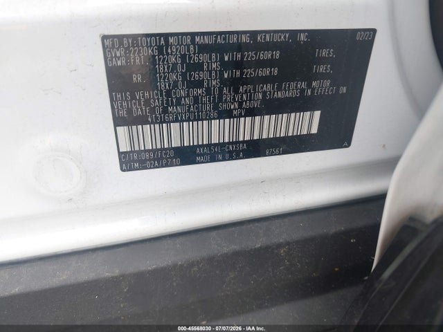Toyota Rav4 Hybrid Se 2023 4T3T6RFVXPU110286 Image 9