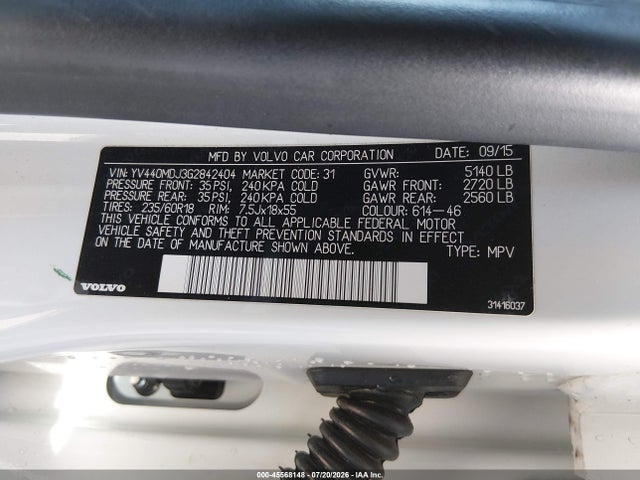 Volvo Xc60 T5 Drive-e 2016 YV440MDJ3G2842404 Image 9