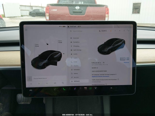 45568164 :رقم المزاد ، 5YJ3E1EA1MF872989 vin ، 2021 Tesla Model 3 Standard Range Plus Rear-wheel Drive مزاد بيع