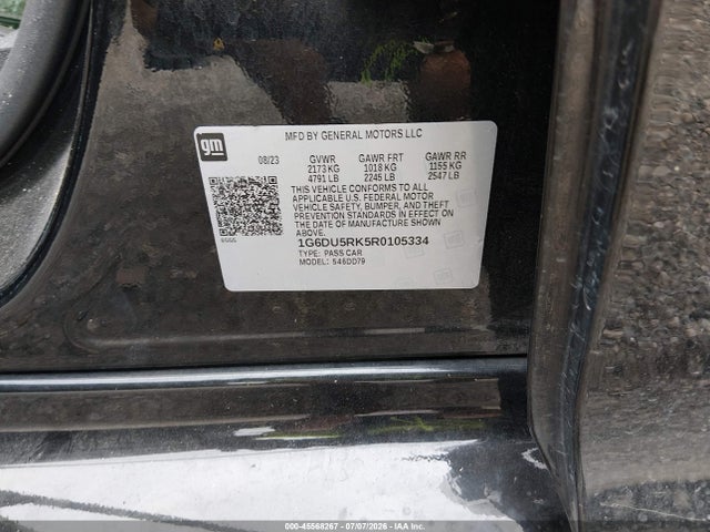 Продаж на аукціоні авто 2024 Cadillac Ct5 Sport, vin: 1G6DU5RK5R0105334, номер лоту: 45568267