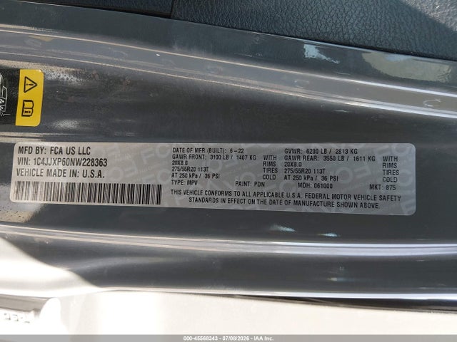 1C4JJXP60NW228363 Jeep Wrangler 4xe Unlimited Sahara 4x4