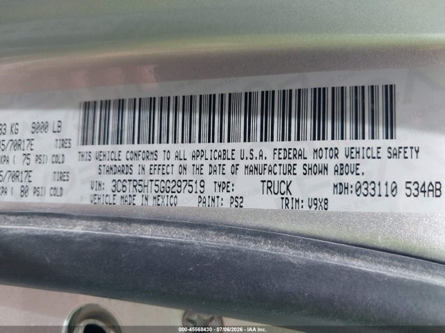 3C6TR5HT5GG297519 RAM 2500 Tradesman