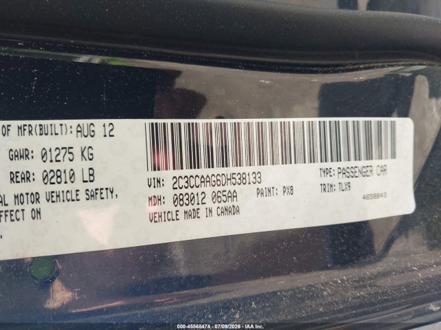 Продаж на аукціоні авто 2013 Chrysler 300 Motown, vin: 2C3CCAAG6DH538133, номер лоту: 45568474