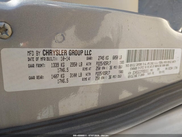 Dodge Grand Caravan Sxt 2015 2C4RDGCG7FR591911 Image 9