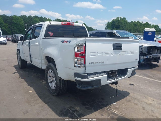 45568745 :رقم المزاد ، 1GCGTCEN9M1187606 vin ، 2021 Chevrolet Colorado 4wd  Short Box Lt مزاد بيع