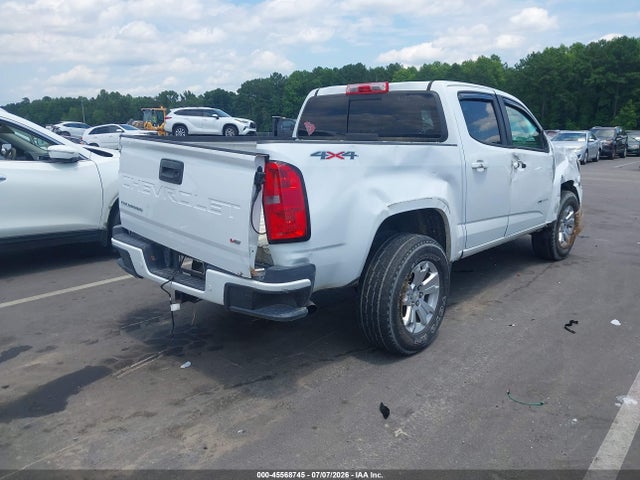 45568745 :رقم المزاد ، 1GCGTCEN9M1187606 vin ، 2021 Chevrolet Colorado 4wd  Short Box Lt مزاد بيع