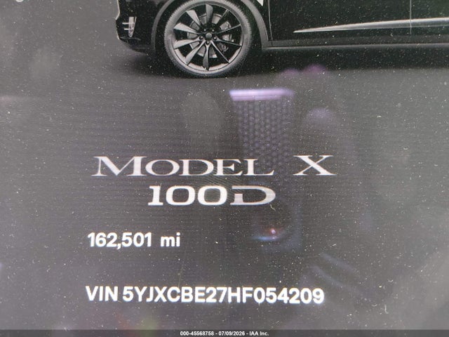 Aukcja sprzedaży 2017 Tesla Model X 100d/75d/90d, vin: 5YJXCBE27HF054209, numer aukcji: 45568758