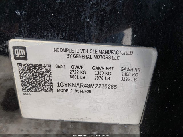 Продажа на аукционе авто 2021 Cadillac Xt5 Fwd Luxury, vin: 1GYKNAR48MZ210265, номер лота: 45568932