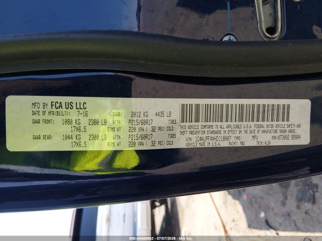1C4NJPFAXHD118007 Jeep Patriot High Altitude