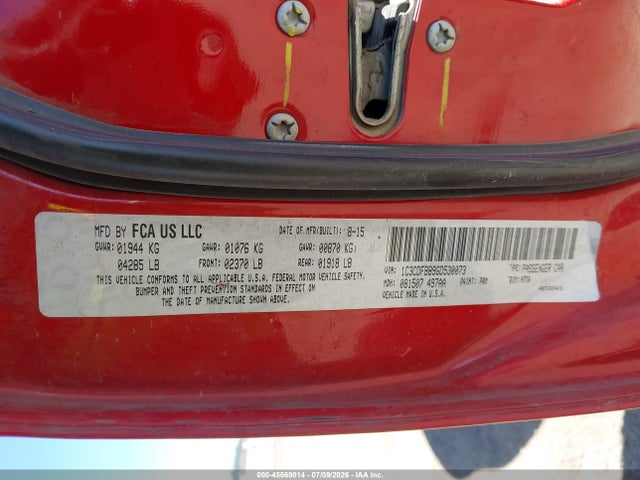 Dodge DART SXT 2016 1C3CDFBB9GD530073 Image 9