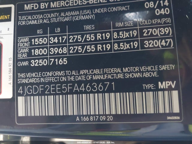 Mercedes-Benz Gl 350 Bluetec 4matic 2015 4JGDF2EE5FA463671 Image 9