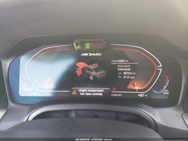 45569189 :رقم المزاد ، 3MW5U9J0XM8B60666 vin ، 2021 Bmw M340i M340i Xdrive مزاد بيع