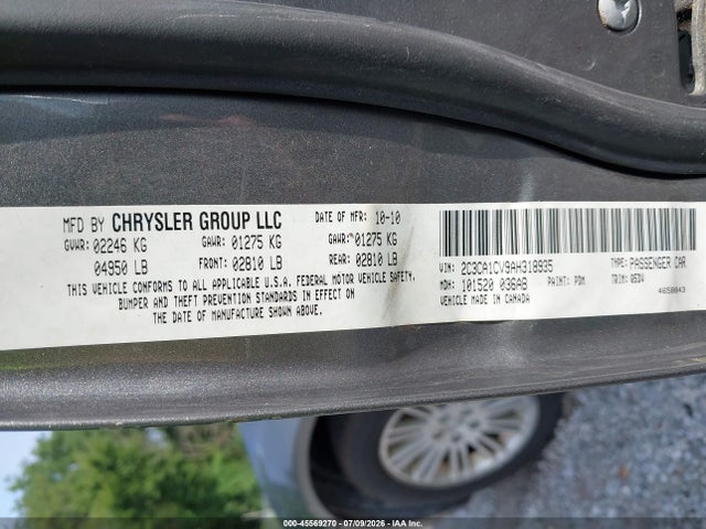 45569270 :رقم المزاد ، 2C3CA1CV9AH318935 vin ، 2010 Chrysler 300 Touring Plus مزاد بيع