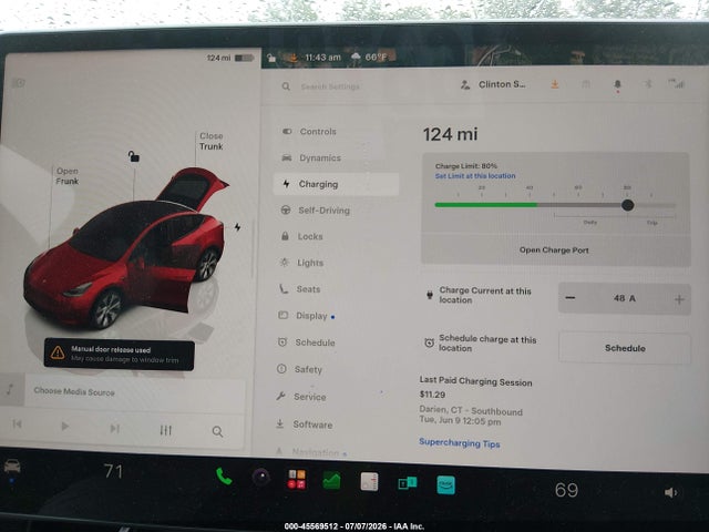Auction sale of the 2022 Tesla Model Y Long Range Dual Motor All-wheel Drive, vin: 7SAYGDEE9NF451465, lot number: 45569512