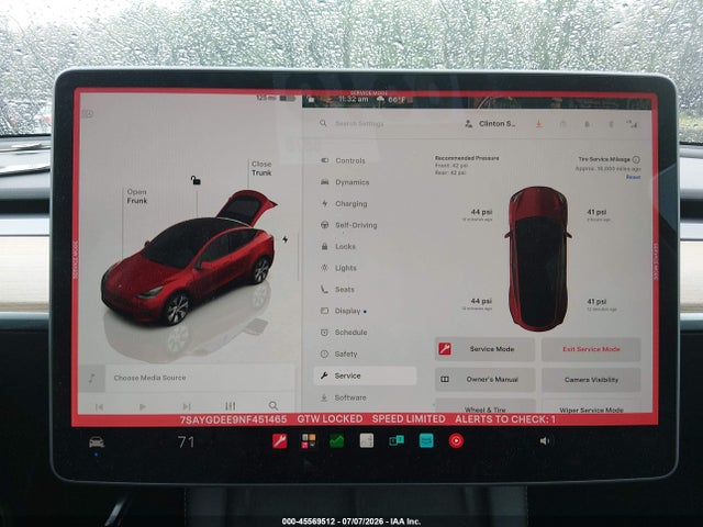 Aukcja sprzedaży 2022 Tesla Model Y Long Range Dual Motor All-wheel Drive, vin: 7SAYGDEE9NF451465, numer aukcji: 45569512