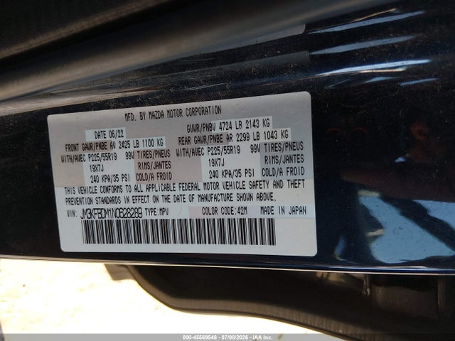 Mazda Cx-5 2.5 S Premium 2022 JM3KFBDM1N0628289 Image 9
