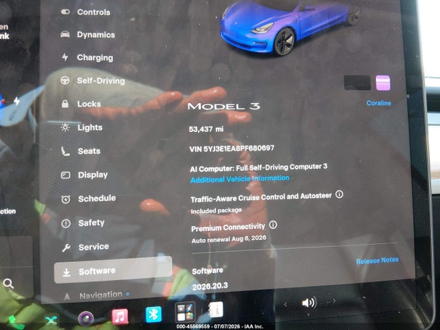 Продаж на аукціоні авто 2023 Tesla Model 3 Rear-wheel Drive, vin: 5YJ3E1EA8PF680697, номер лоту: 45569559