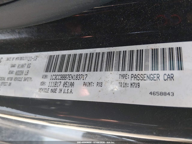 Chrysler 200 Touring 2014 1C3CCBBB7EN183717 Image 9