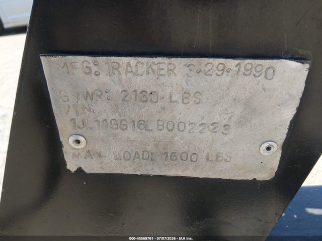 Продажа на аукционе авто 1993 Tracker Other, vin: BUJ70775L990, номер лота: 45569761
