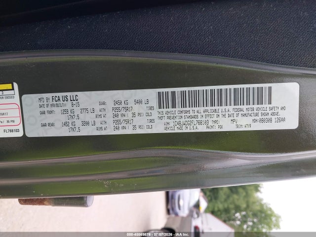 Продаж на аукціоні авто 2015 Jeep Wrangler Unlimited Sport, vin: 1C4BJWDG2FL768103, номер лоту: 45569876