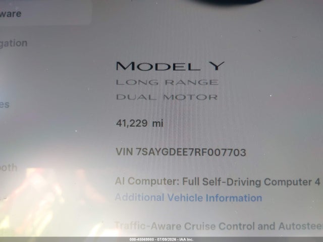 Tesla Model Y Long Range Dual Motor All-wheel Drive 2024 7SAYGDEE7RF007703 Image 16