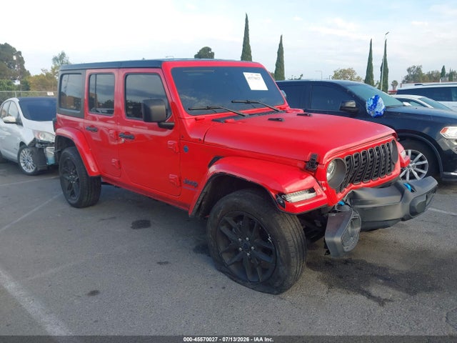 2024 Jeep Wrangler 4xe Sport S 4xe მანქანა იყიდება აუქციონზე, vin: 1C4RJXN6XRW145552, აუქციონის ნომერი: 45570027