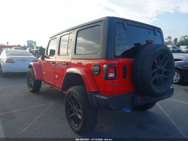 45570027 :رقم المزاد ، 1C4RJXN6XRW145552 vin ، 2024 Jeep Wrangler 4xe Sport S 4xe مزاد بيع