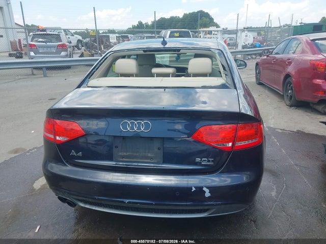2012 Audi A4 2.0t Premium Plus მანქანა იყიდება აუქციონზე, vin: WAUFFAFL0CA119629, აუქციონის ნომერი: 45570182