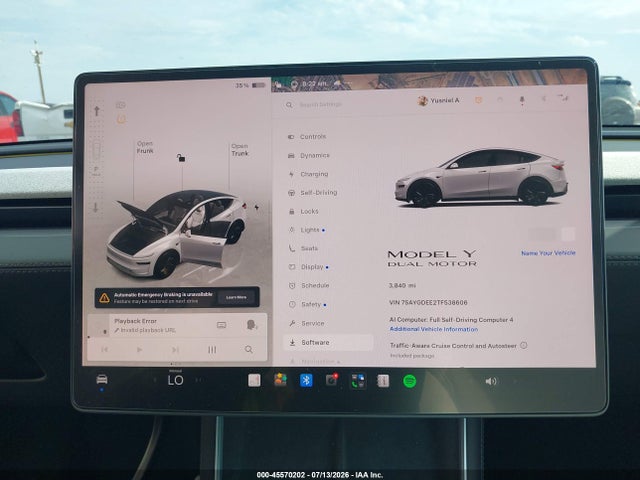 45570202 :رقم المزاد ، 7SAYGDEE2TF538606 vin ، 2026 Tesla Model Y All-wheel Drive/long Range Launch Series/premium All-wheel Drive مزاد بيع