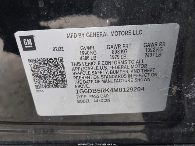 Cadillac Ct4 Premium Luxury 2021 1G6DB5RK4M0129204 Image 9