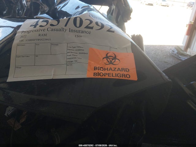 Aukcja sprzedaży 2022 Ram 1500 Big Horn  4x2 5'7 Box, vin: 1C6RREFT8NN259915, numer aukcji: 45570292