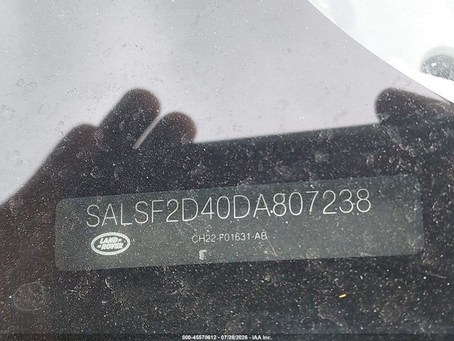 Auction sale of the 2013 Land Rover Range Rover Sport Hse, vin: SALSF2D40DA807238, lot number: 45570612