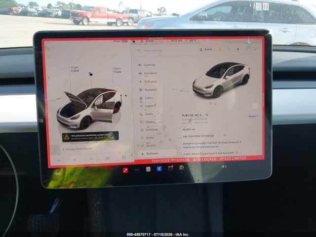 Aukcja sprzedaży 2023 Tesla Model Y, vin: 7SAYGDEE7PF616528, numer aukcji: 45570717