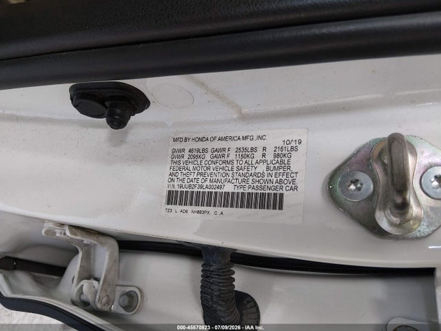 Продаж на аукціоні авто 2020 Acura Tlx Standard, vin: 19UUB2F39LA002497, номер лоту: 45570823