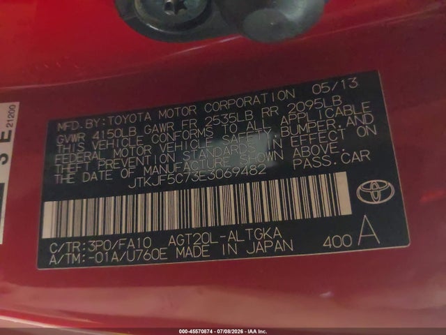 JTKJF5C73E3069482 Scion TC