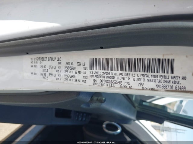 45570947 :رقم المزاد ، 1D4PT4GK0BW585282 vin ، 2011 Dodge Nitro Heat مزاد بيع