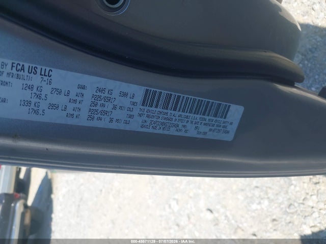 Aukcja sprzedaży 2016 Dodge Journey Se, vin: 3C4PDCABXGT233434, numer aukcji: 45571129
