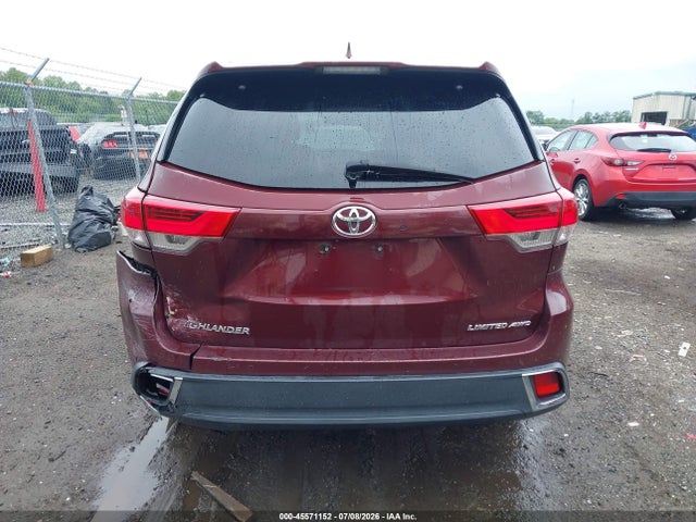 45571152 :رقم المزاد ، 5TDDZRFH2HS474887 vin ، 2017 Toyota Highlander Limited مزاد بيع