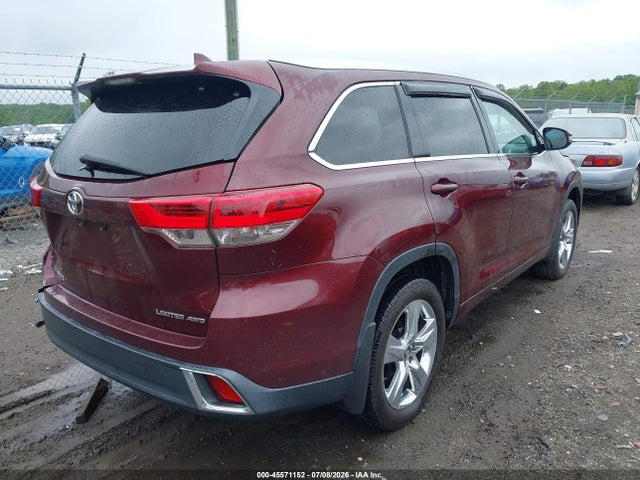 45571152 :رقم المزاد ، 5TDDZRFH2HS474887 vin ، 2017 Toyota Highlander Limited مزاد بيع
