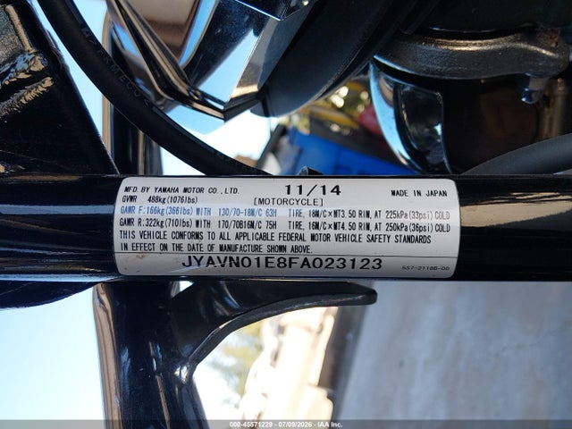 Yamaha Xvs950 A/ct 2015 JYAVN01E8FA023123 Image 10