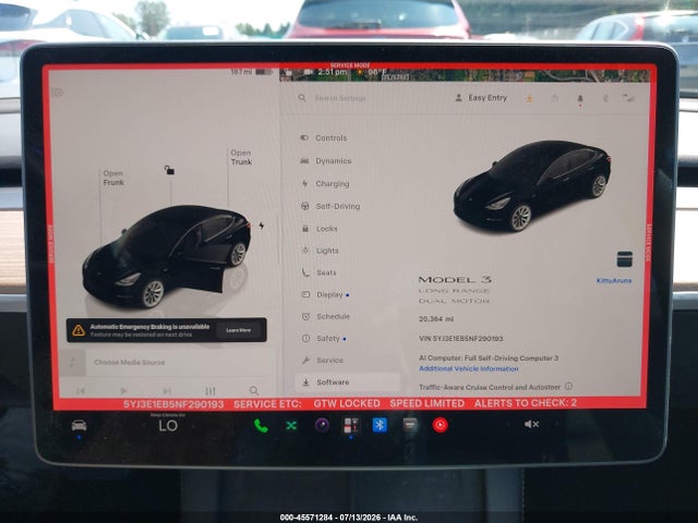 Продажа на аукционе авто 2022 Tesla Model 3 Long Range Dual Motor All-wheel Drive, vin: 5YJ3E1EB5NF290193, номер лота: 45571284