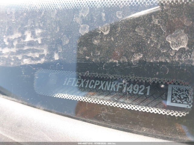2022 Ford F-150 Xl მანქანა იყიდება აუქციონზე, vin: 1FTEX1CPXNKF14921, აუქციონის ნომერი: 45571315