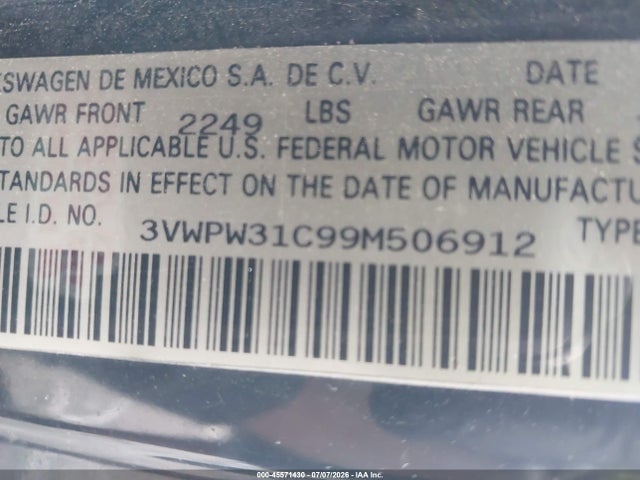 Продажа на аукционе авто 2009 Volkswagen New Beetle 2.5l, vin: 3VWPW31C99M506912, номер лота: 45571430