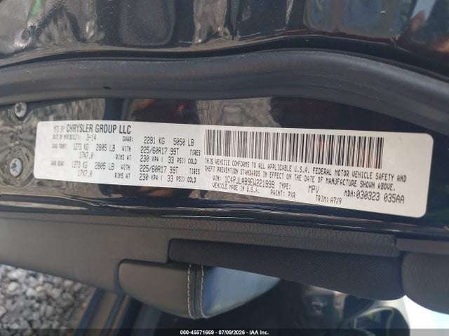 2014 Jeep Cherokee Sport მანქანა იყიდება აუქციონზე, vin: 1C4PJLAB9EW221999, აუქციონის ნომერი: 45571669