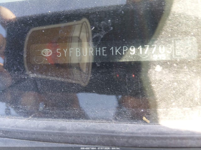 Toyota COROLLA SE 2019 5YFBURHE1KP917703 Image 9