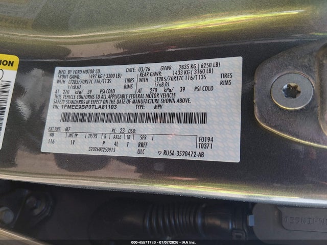 Ford Bronco Badlands 2026 1FMEE9BP0TLA81103 Image 9