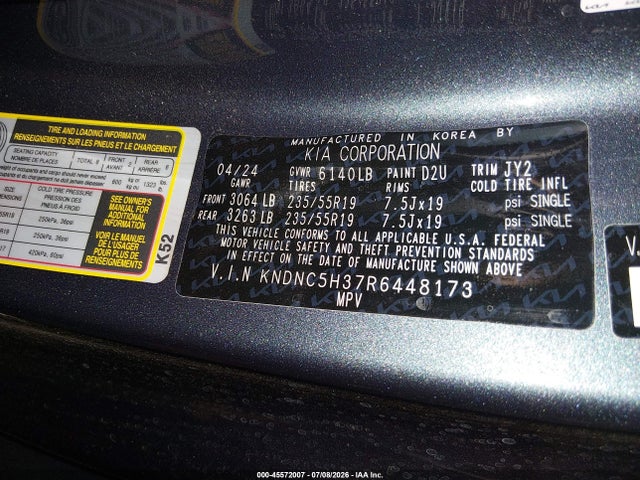 KIA Carnival Mpv Ex 2024 KNDNC5H37R6448173 Image 9