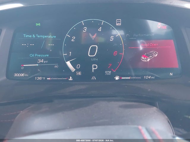 45572050 :رقم المزاد ، 1G1YC2D48P5502201 vin ، 2023 Chevrolet Corvette Stingray Rwd  3lt مزاد بيع