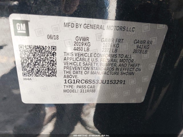 Chevrolet VOLT LT 2018 1G1RC6S53JU153291 Image 9